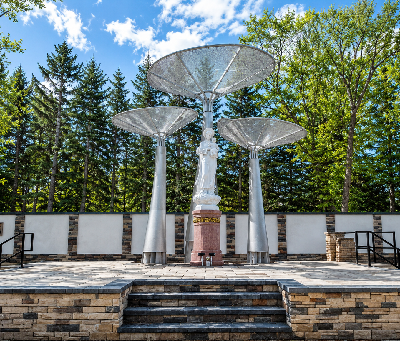 Lavang Shrine exterior view in Buffalo